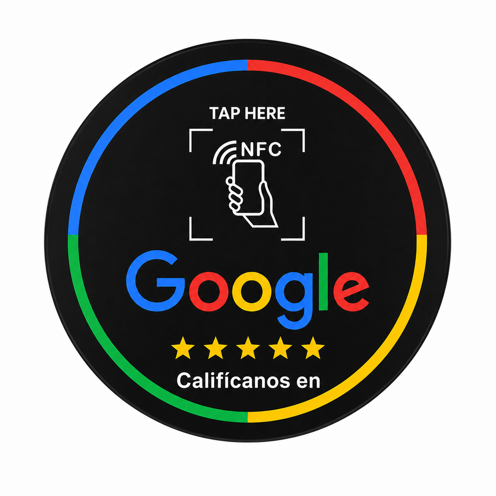Sensor NFC Google Maps Ventosa Negro