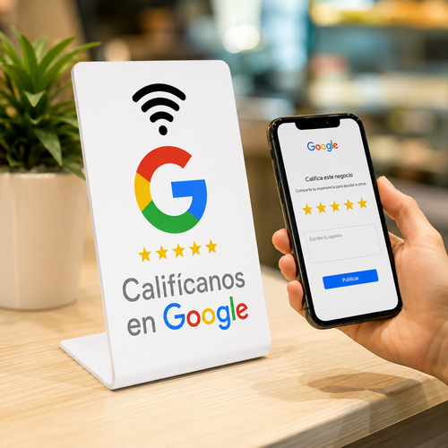 Sensor NFC Google Maps Blanco
