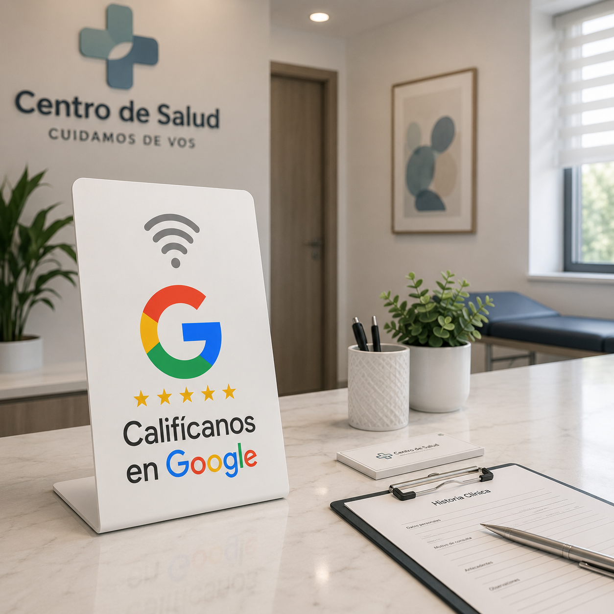 Sensor NFC Google Maps Blanco